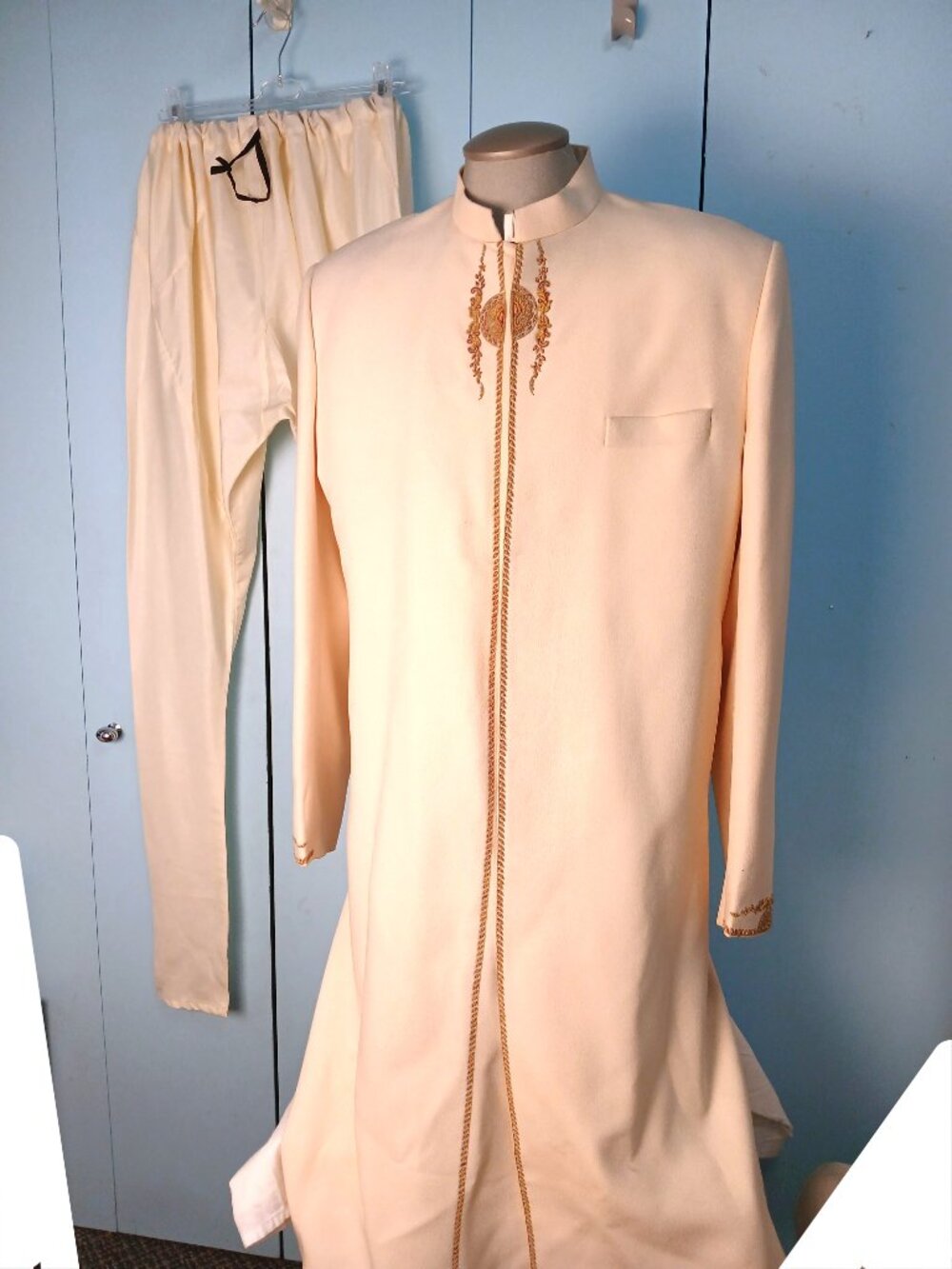Cream Sherwani Set